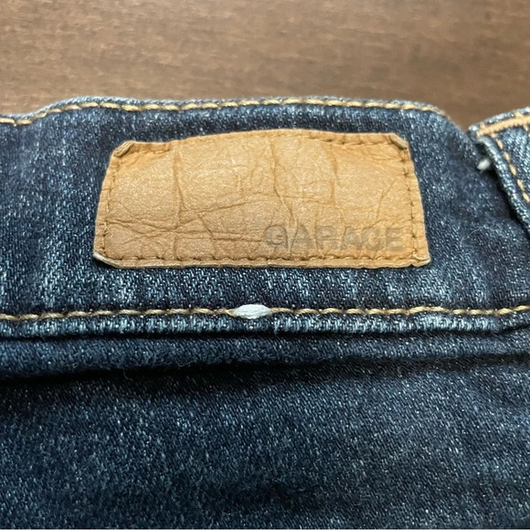 Garage Retro High Waist Distressed Denim Jean Shorts Women’s 01 Stretch - Picture 7 of 8